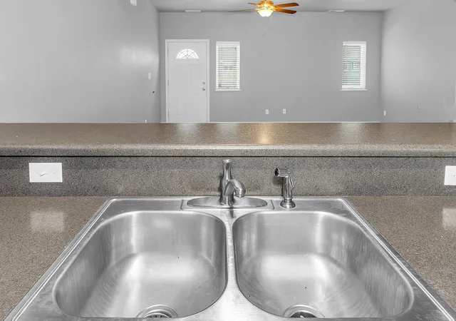 a close view of sink