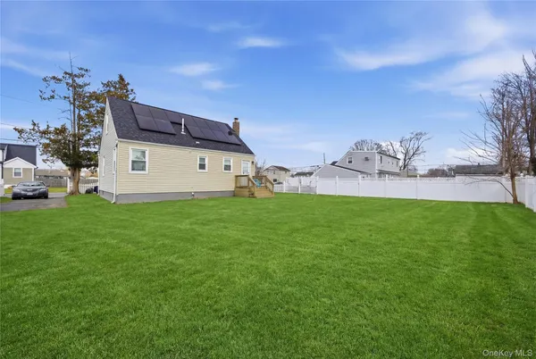 a house view with a garden space