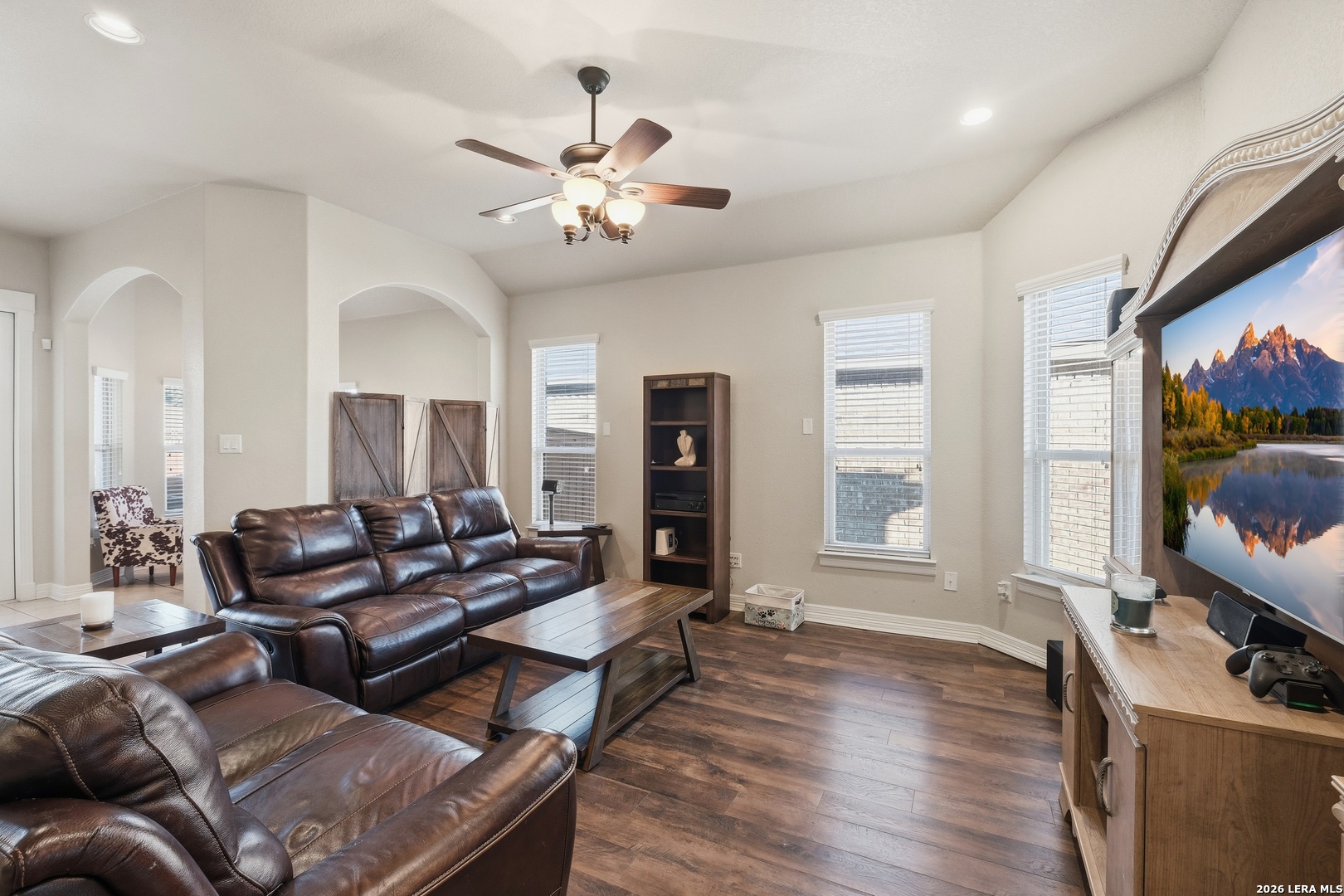14715 Rifleman Road San Antonio, TX 78254 - Photo 5 of 30 a living room with furniture and wooden floor