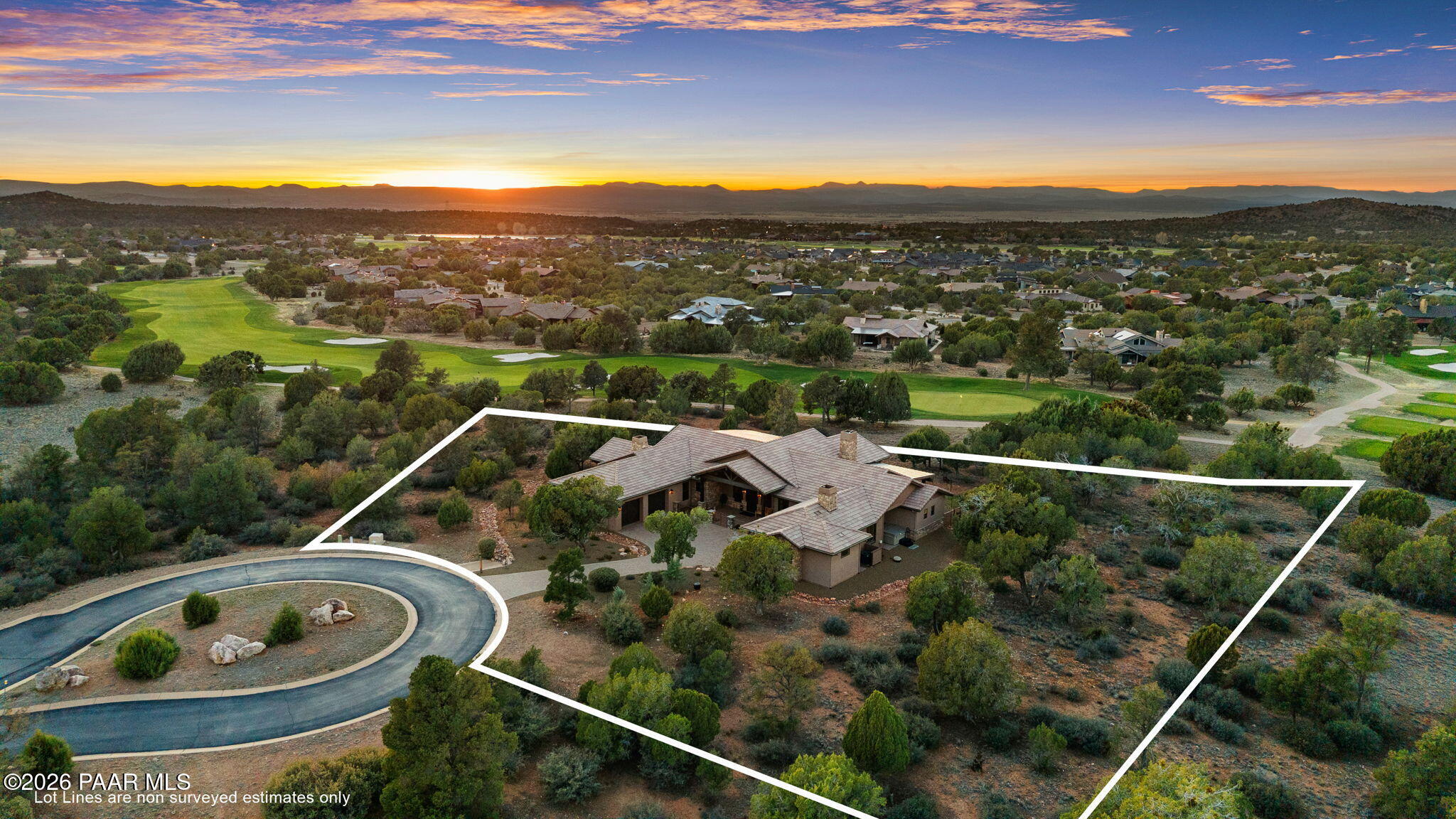 14935 North Kokopelli Road Prescott, AZ 86305 - Photo 86 of 111 4-Aerial Front (5) Lot Lines