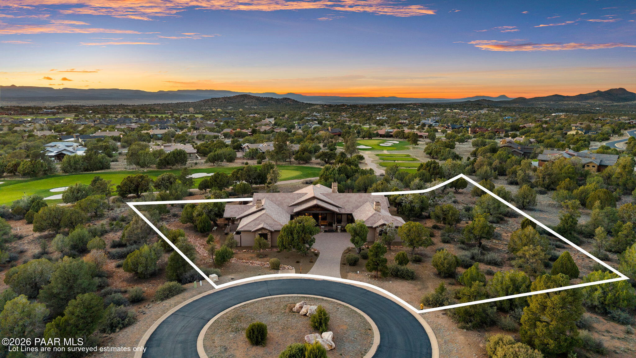 14935 North Kokopelli Road Prescott, AZ 86305 - Photo 87 of 111 5-Aerial Front (4) Lot Lines