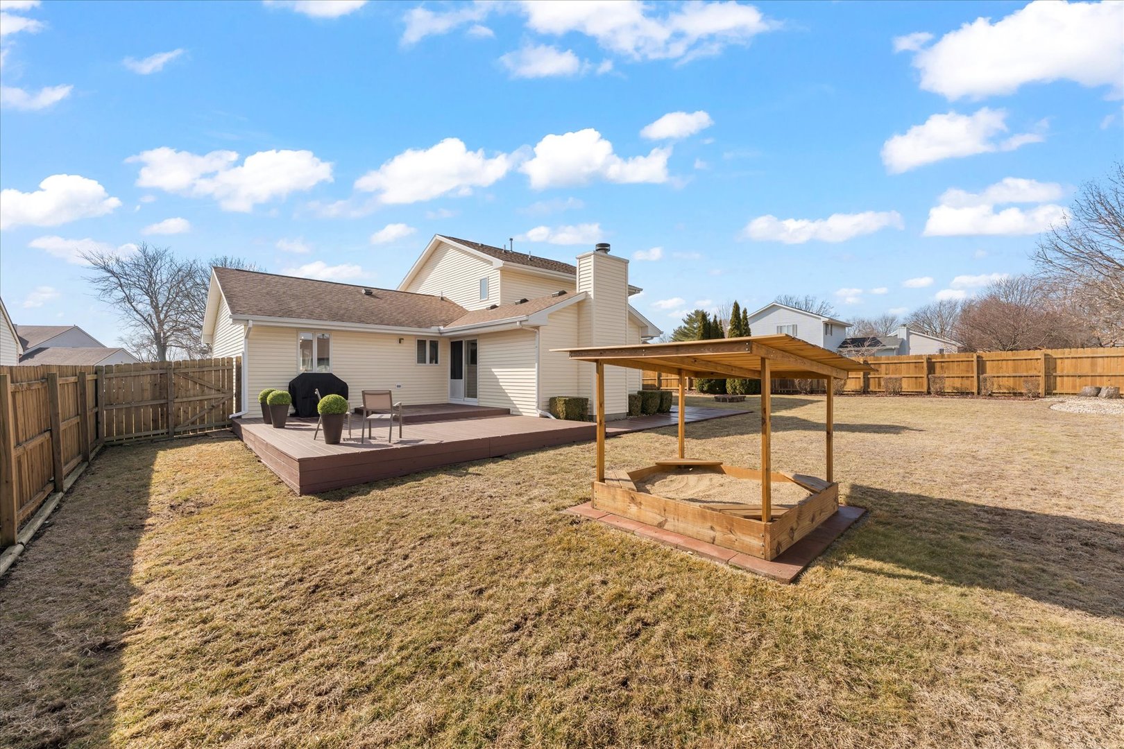 2608 Rachel Road Champaign, IL 61822 - Photo 34 of 47 a view of a terrace with chairs