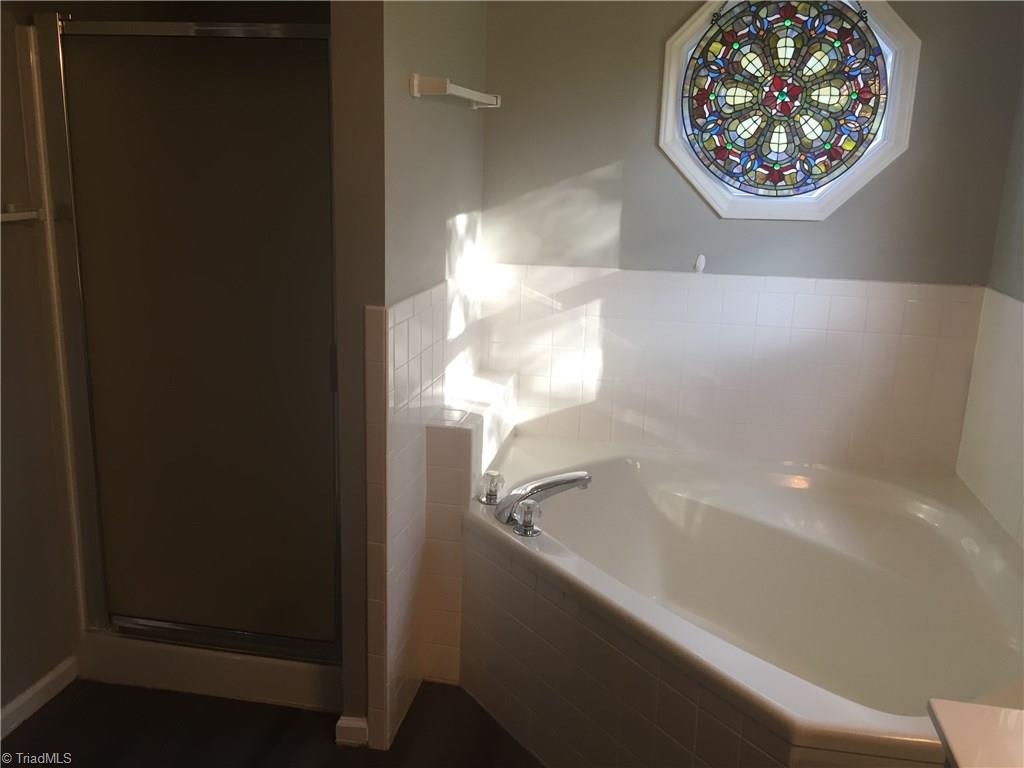 2612 Celeste Road Walkertown, NC 27051 - Photo 15 of 23 Upstairs Master Bath Tub and Shower