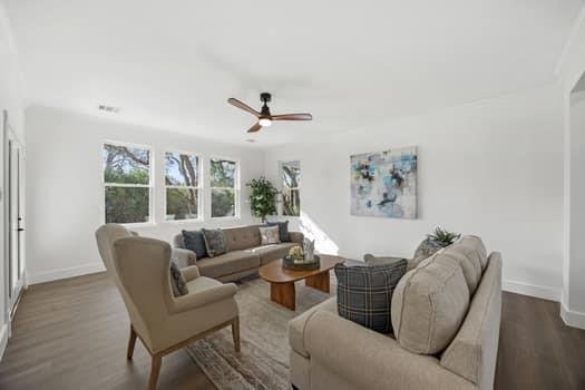 4147 Rench Road Fort Worth, TX 76135 - Photo 9 of 30 a living room with furniture and a large window