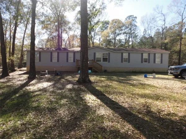 a backyard of a house