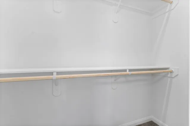 a close up view of racks on the wall