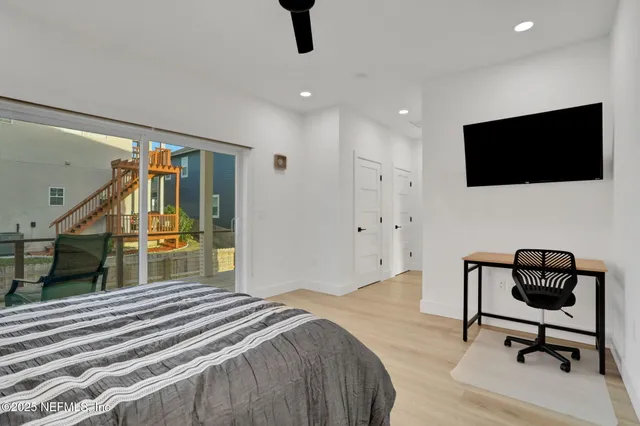 a view of a livingroom with a staircase