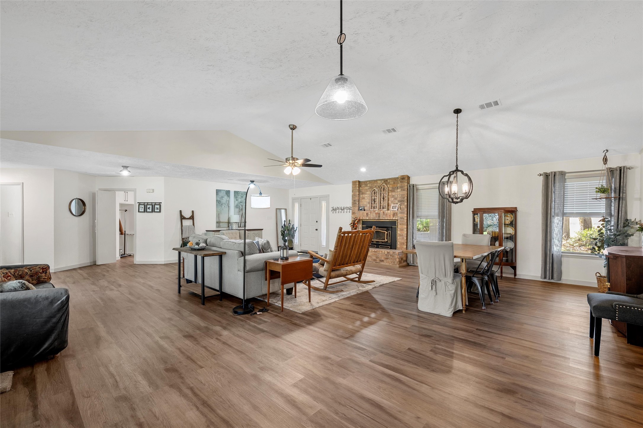 1330 State Highway Kosse, TX 76653 - Photo 24 of 39 a living room with furniture and a wooden floor