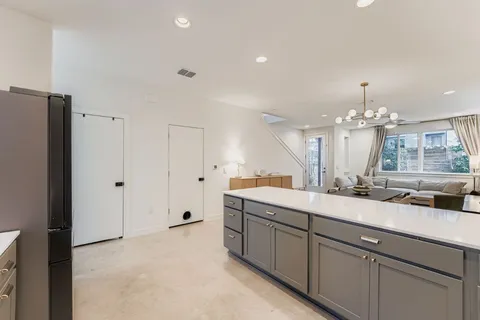 a view of a kitchen and a sink