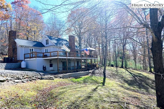 a view of a backyard of a house
