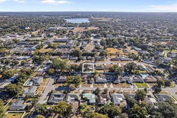 an aerial view of a city