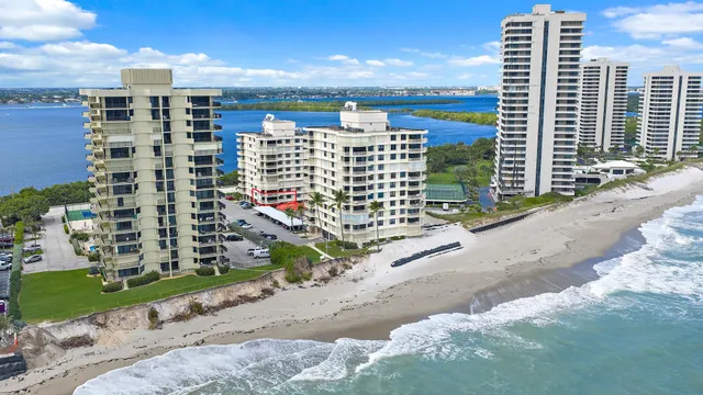 a view of a city with tall buildings