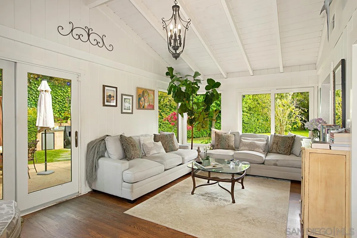 1465 Rodeo Drive La Jolla, CA 92037 - Photo 10 of 24 a living room with furniture and a large window