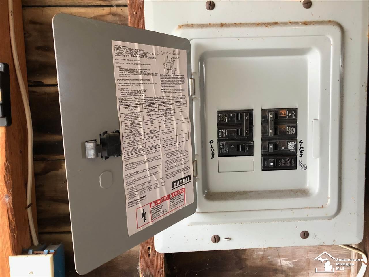 3705 Erie Road Erie, MI 48133 - Photo 25 of 25 Garage Electrical Panel