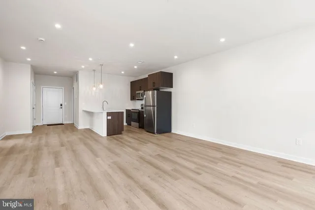 a view of a room with furniture