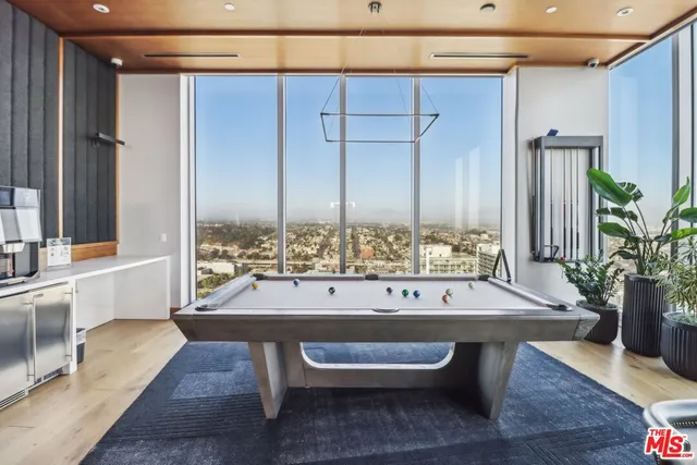 a room with table and chairs