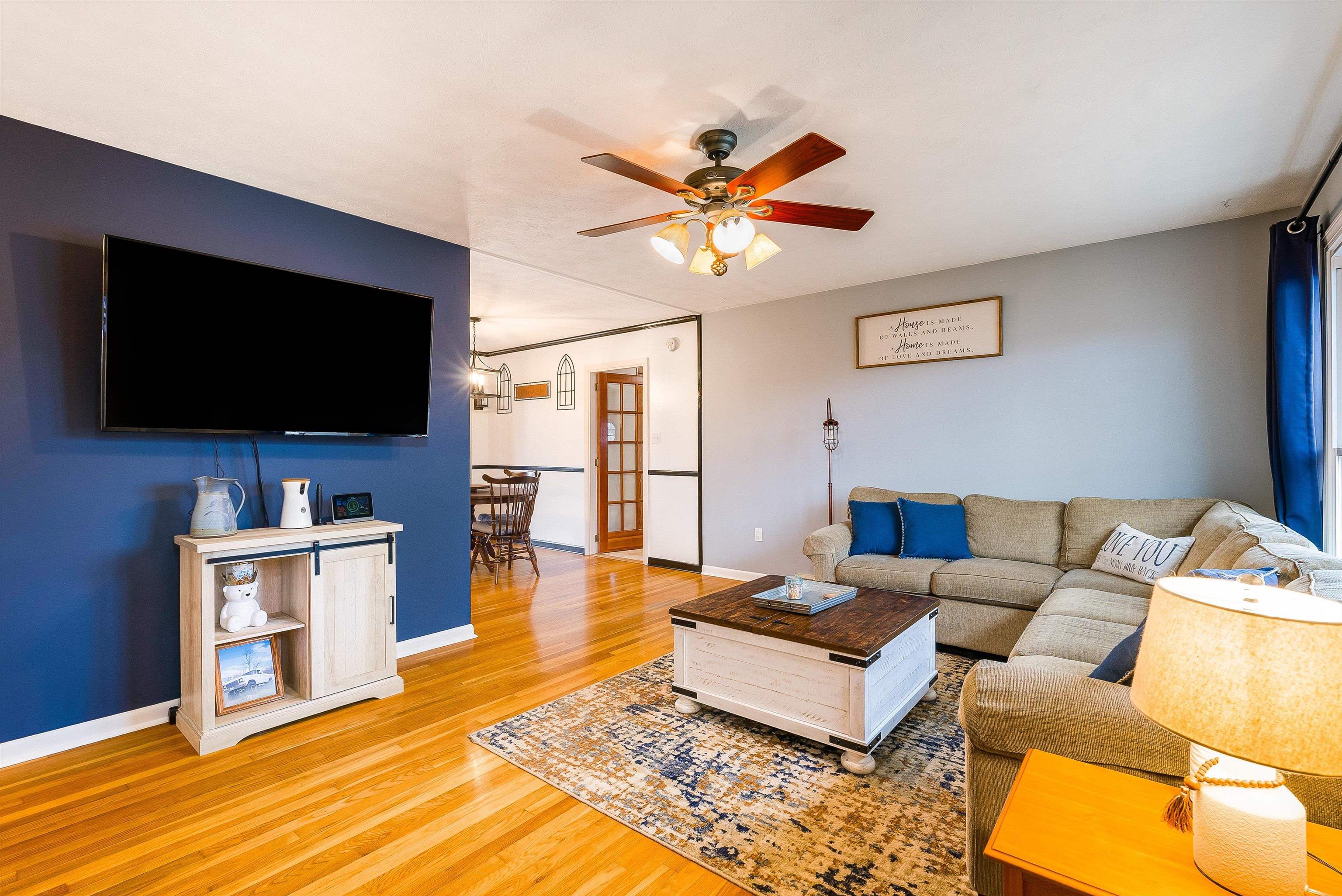 815 Rutherford Street Staunton, VA 24401 - Photo 8 of 56 a living room with furniture and a flat screen tv