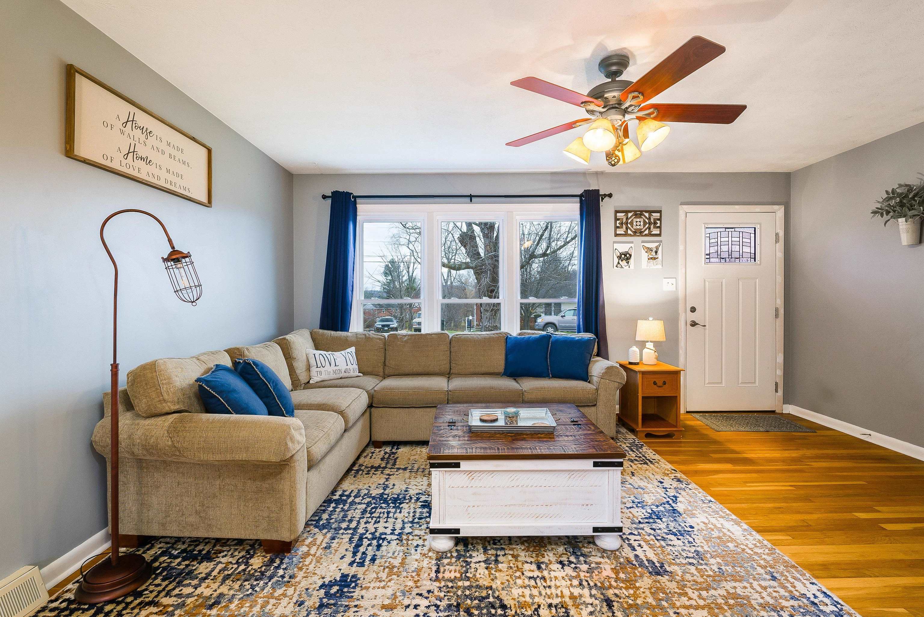 815 Rutherford Street Staunton, VA 24401 - Photo 10 of 56 a living room with furniture and a large window