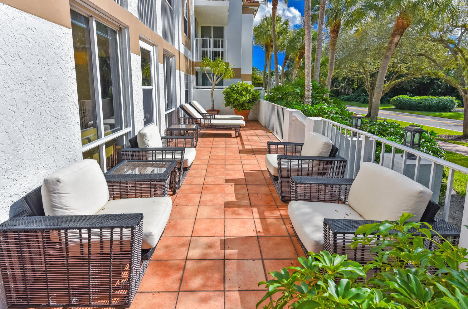 7369 Orangewood Lane, Unit 108 Boca Raton, FL 33433 - Photo 28 of 66 a view of balcony with furniture