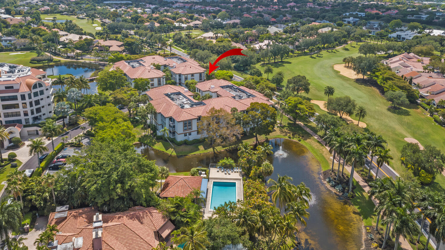 7369 Orangewood Lane, Unit 108 Boca Raton, FL 33433 - Photo 38 of 66 an aerial view of residential houses with outdoor space