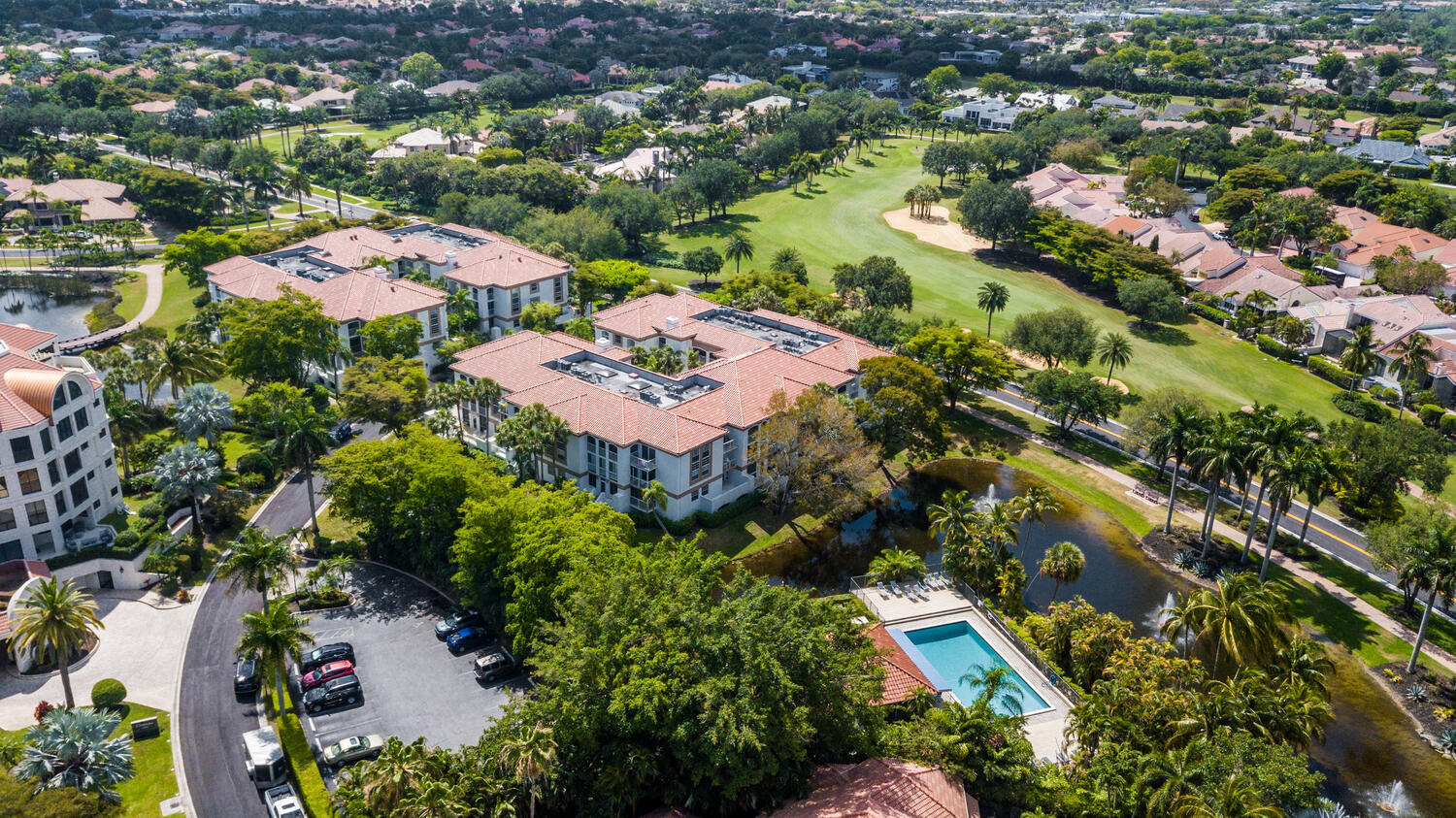 7369 Orangewood Lane, Unit 108 Boca Raton, FL 33433 - Photo 43 of 66 an aerial view of residential houses with outdoor space