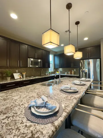 a view of a sink and window