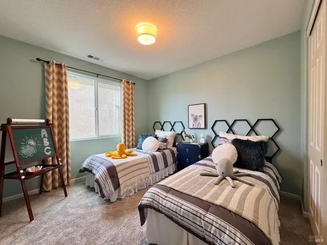 a view of room with a hallway