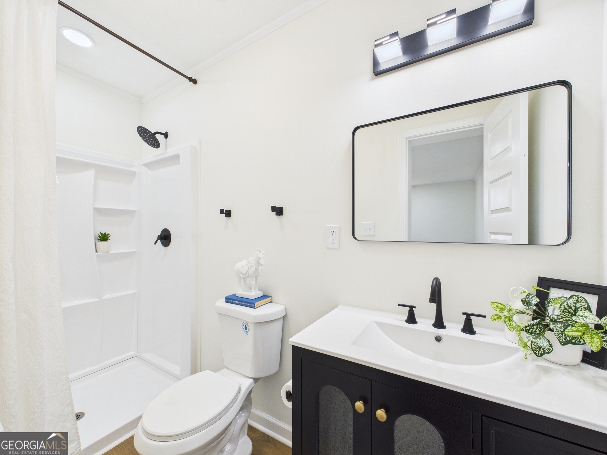 2489 Locksley Drive Macon, GA 31206 - Photo 29 of 42 a bathroom with a sink vanity mirror and toilet
