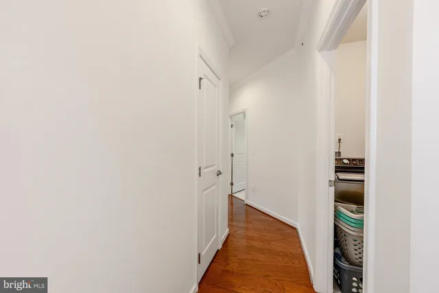 a view of hallway with stairs