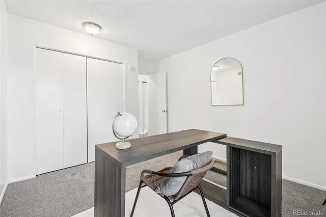 a view of a hallway with entryway