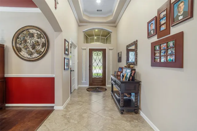 a view of a hallway with elevator