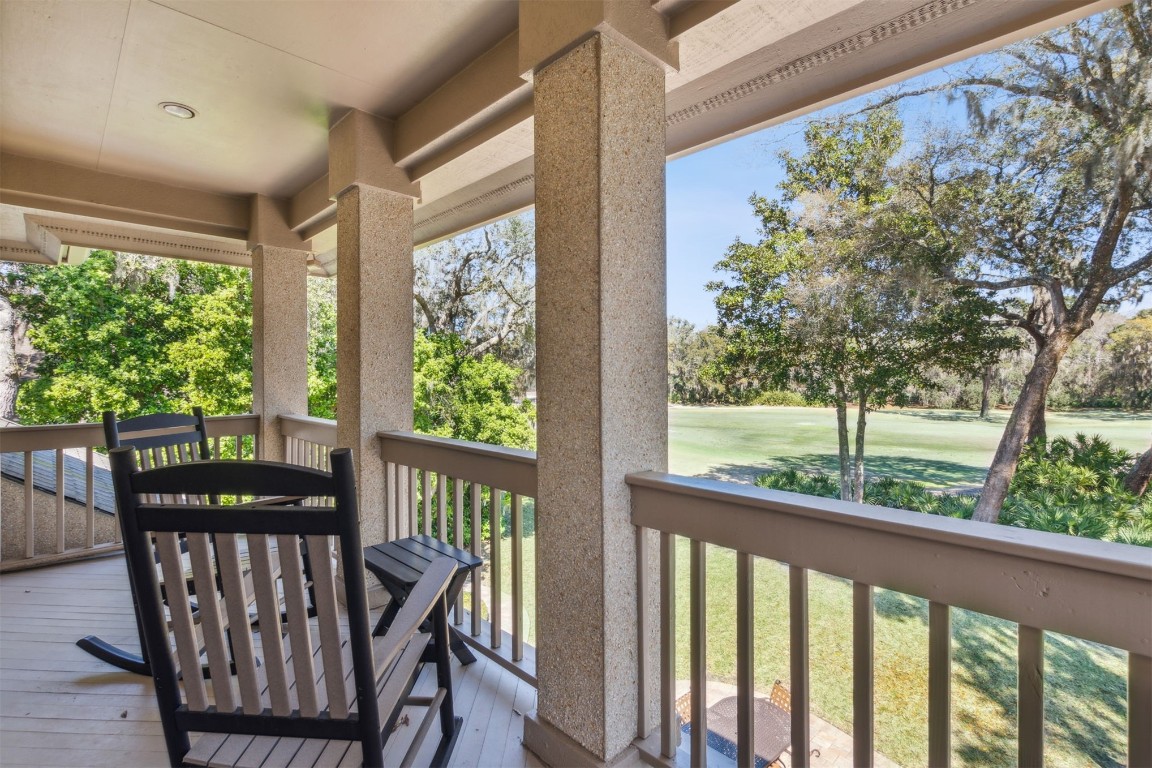 10 Marsh Creek Road Amelia Island, FL 32034 - Photo 38 of 73 a view of a chair and table in the balcony