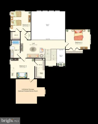 a picture of a bench in front of a building