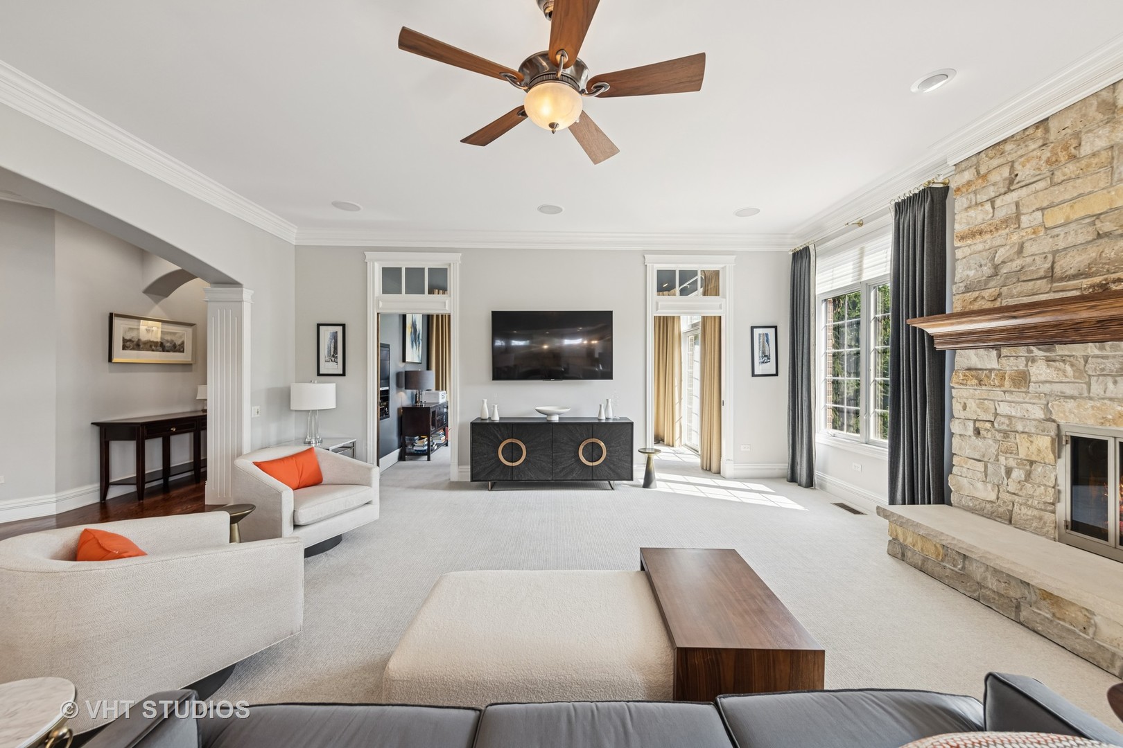1227 Arnold Court Downers Grove, IL 60516 - Photo 13 of 72 a living room with furniture and a flat screen tv