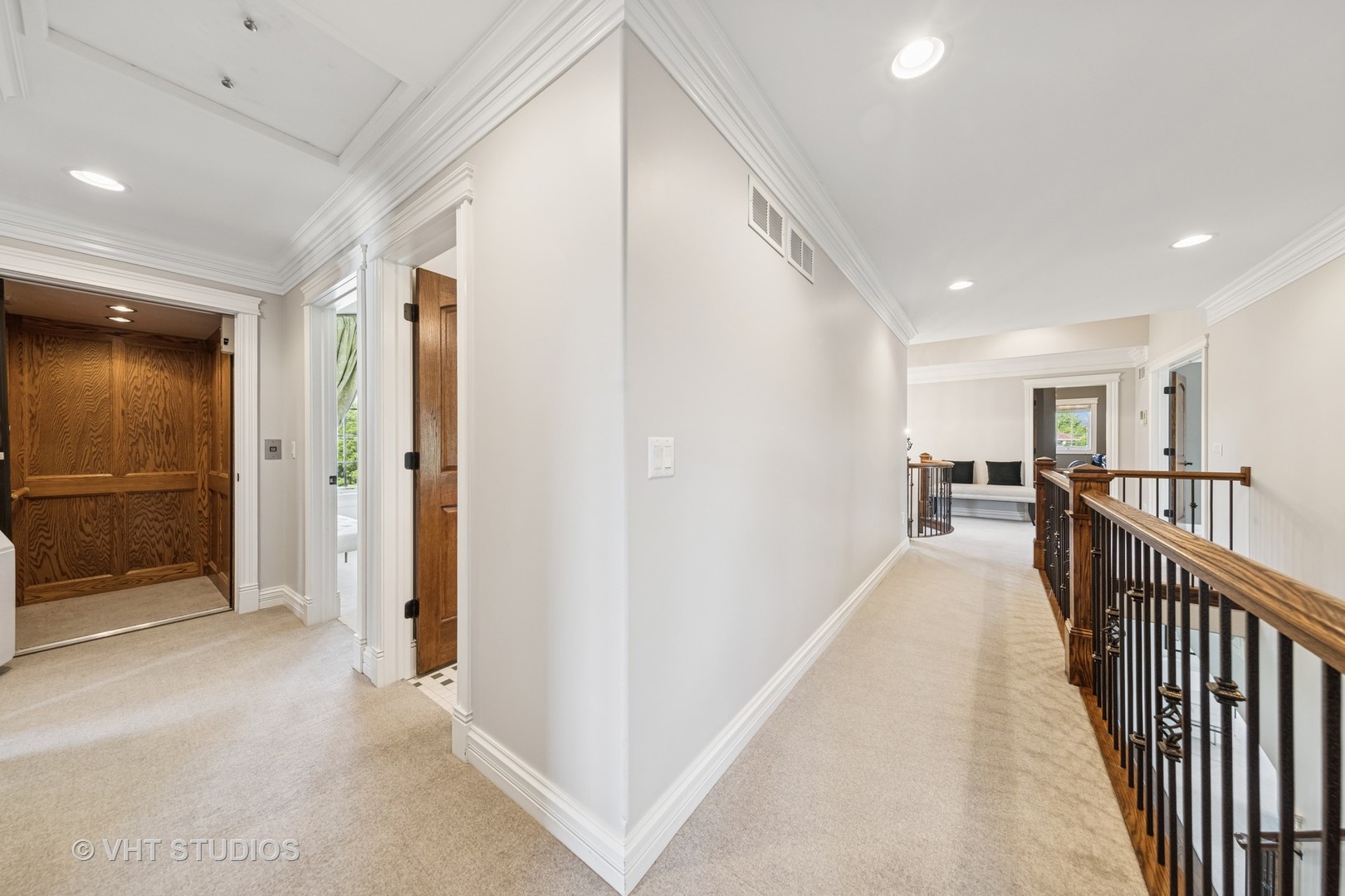 1227 Arnold Court Downers Grove, IL 60516 - Photo 43 of 72 a view of a hallway with wooden floor and windows