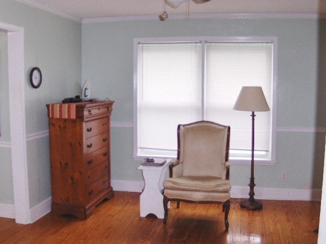 1235 Girl Scout Road Lizella, GA 31052 - Photo 14 of 29 a view of a workspace with furniture and wooden floor