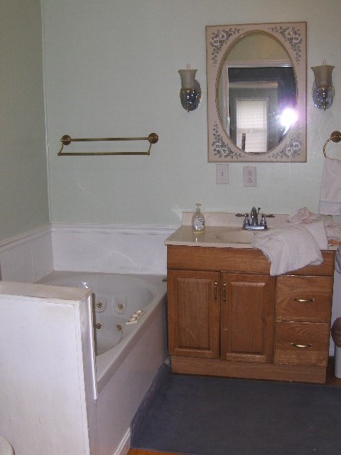 1235 Girl Scout Road Lizella, GA 31052 - Photo 17 of 29 a bathroom with a sink and a mirror