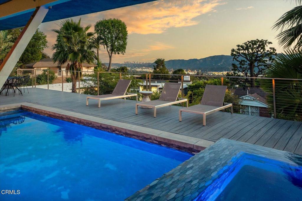 1900 Ransom Road Glendale, CA 91201 - Photo 2 of 64 22-Pool at Twilight