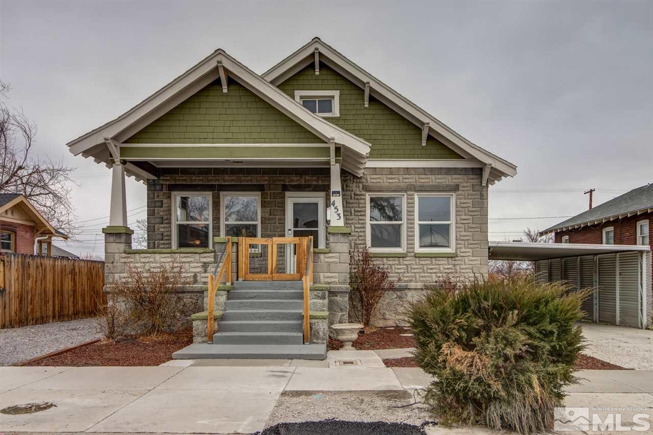 453 Moran Street Reno, NV 89502 - Photo 1 of 1 a front view of a house with a yard