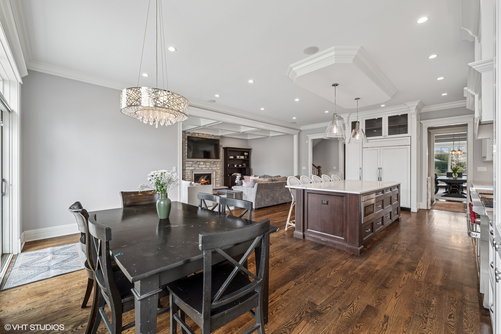 218 10th Street Wilmette, IL 60091 - Photo 10 of 45 a view of a dining room with furniture and wooden floor