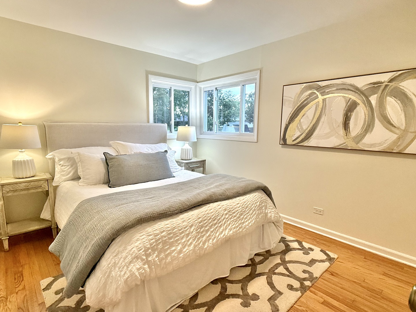 646 68th Street Willowbrook, IL 60527 - Photo 13 of 24 a bedroom with a bed and wooden floor