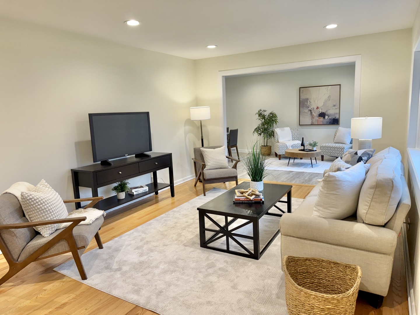 646 68th Street Willowbrook, IL 60527 - Photo 3 of 24 a living room with furniture and a flat screen tv