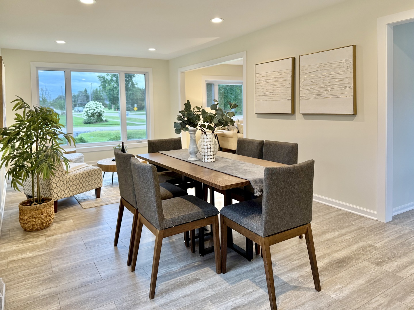 646 68th Street Willowbrook, IL 60527 - Photo 5 of 24 a view of a dining room with furniture window and wooden floor