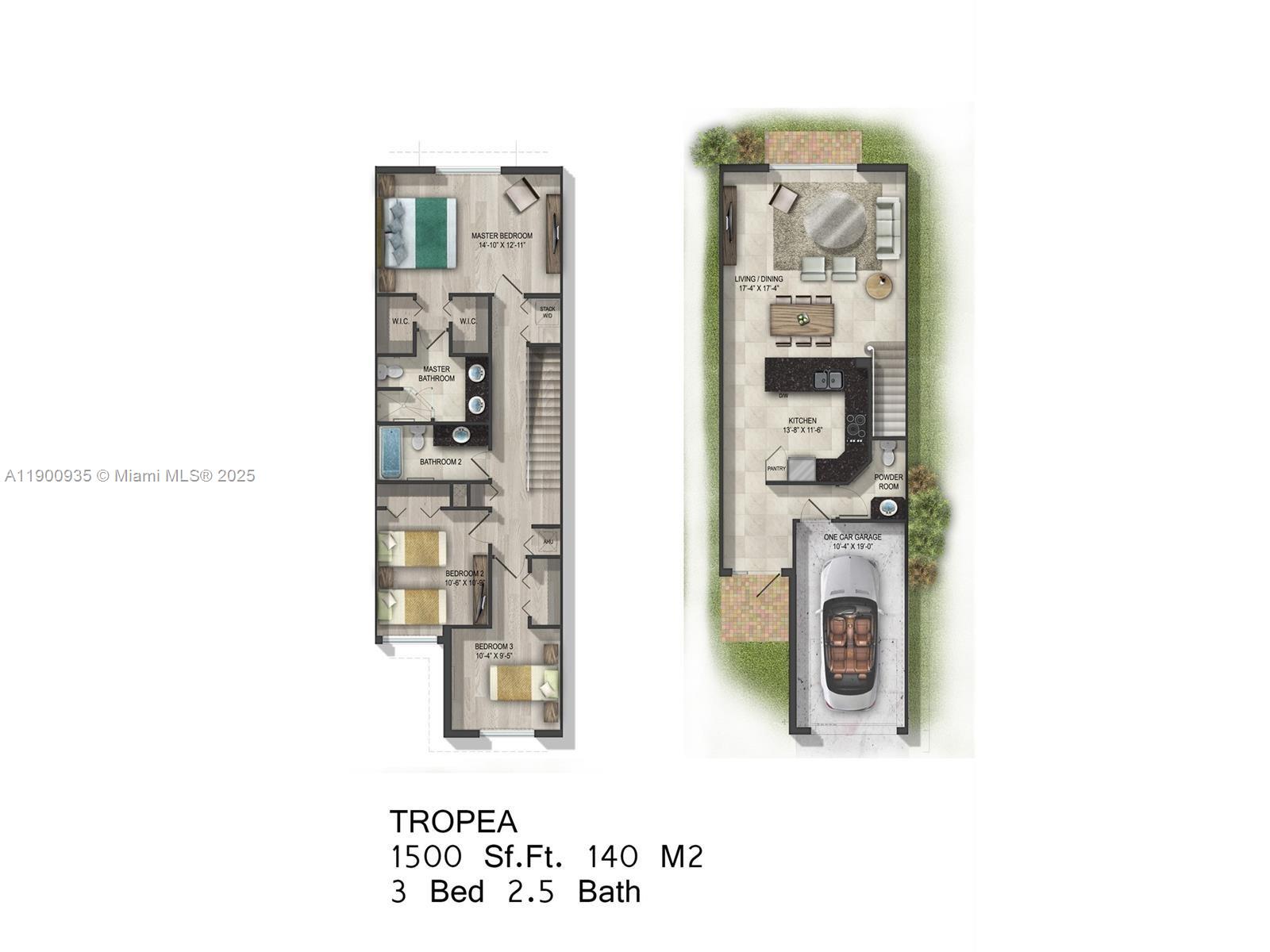 2714 Southwest 81st Terrace, Unit 2718 Miramar, FL 33025 - Photo 11 of 12 a picture of a floor plan