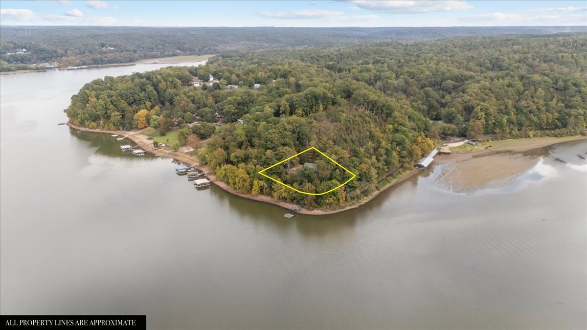 38 Lakeland Road Waverly, TN 37185 - Photo 36 of 41 an aerial view of a house with a yard and lake view