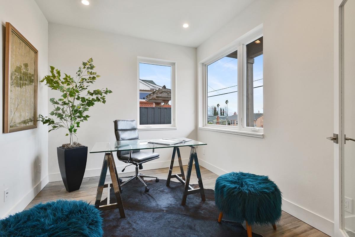 300 Helen Drive Millbrae, CA 94030 - Photo 11 of 16 a workspace with furniture and a potted plant
