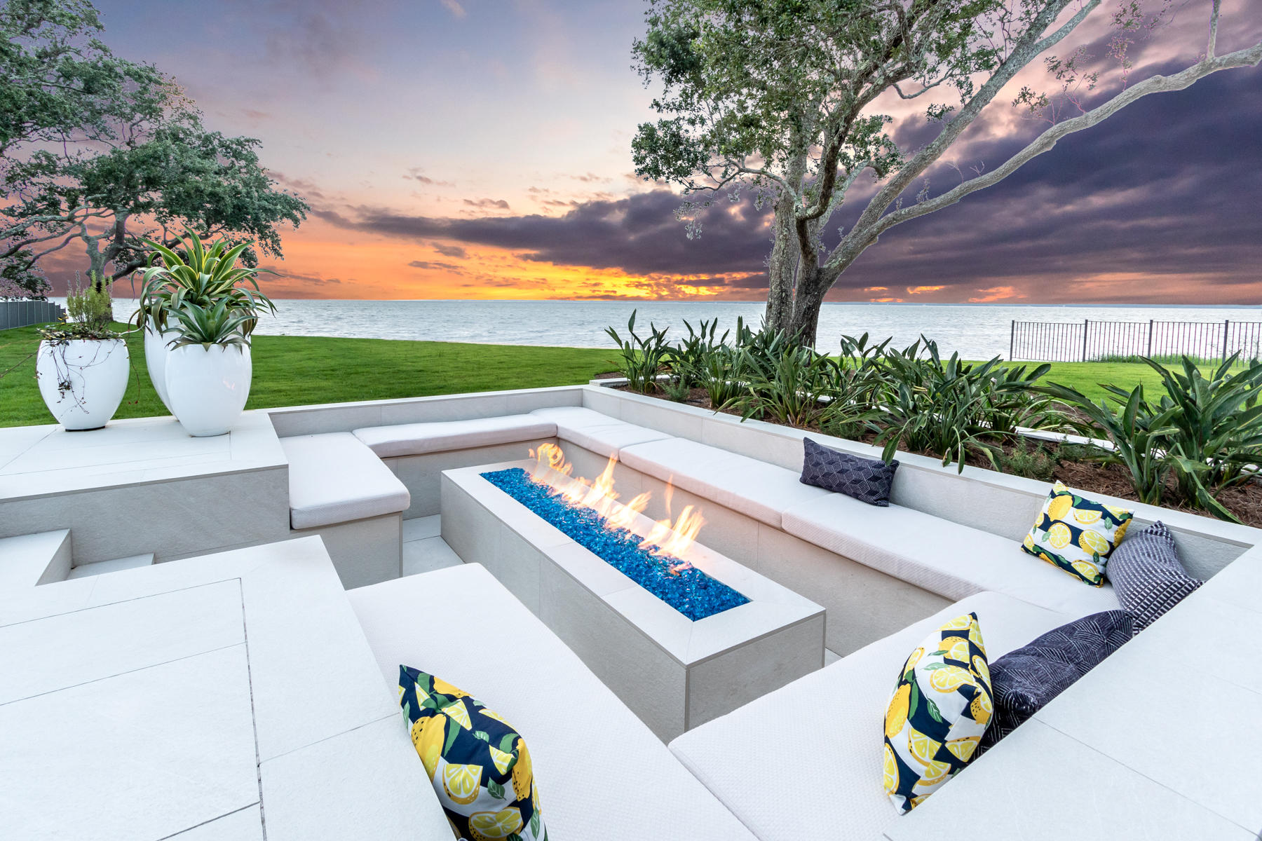 337 Driftwood Point Road Santa Rosa Beach, FL 32459 - Photo 24 of 82 a view of a patio with couches and a fire pit