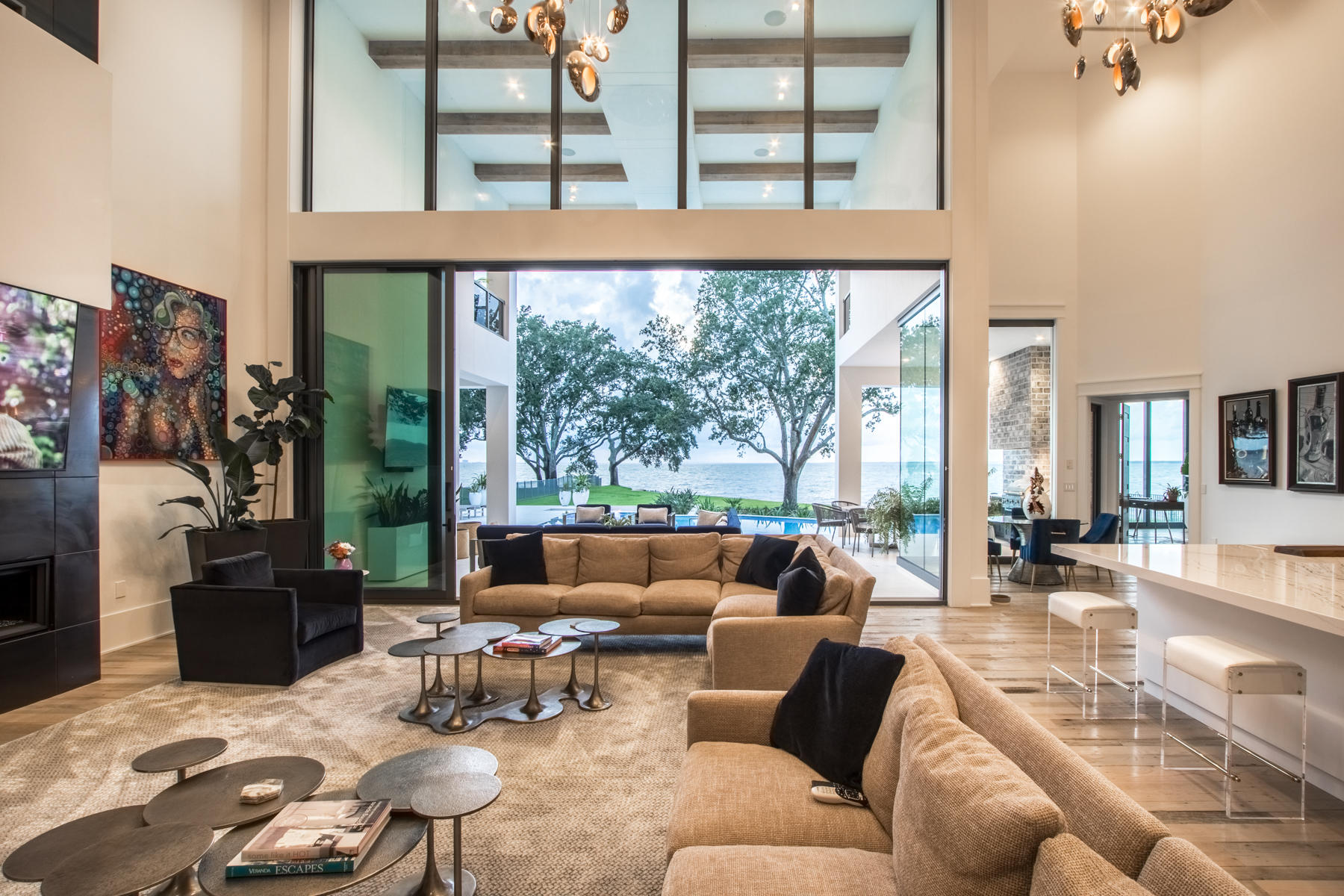 337 Driftwood Point Road Santa Rosa Beach, FL 32459 - Photo 26 of 82 a living room with furniture and a large window