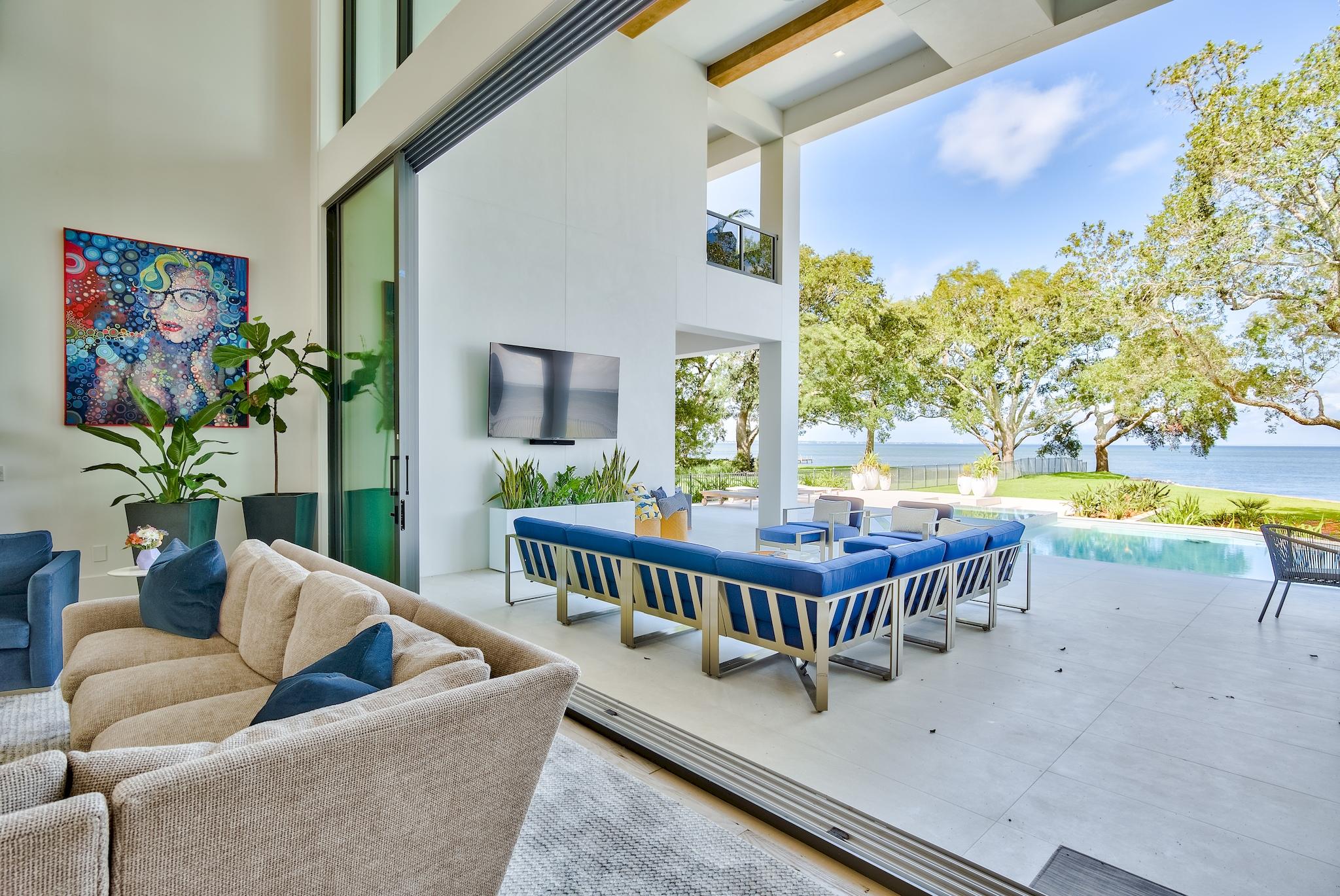 337 Driftwood Point Road Santa Rosa Beach, FL 32459 - Photo 29 of 82 a living room with furniture and a potted plant