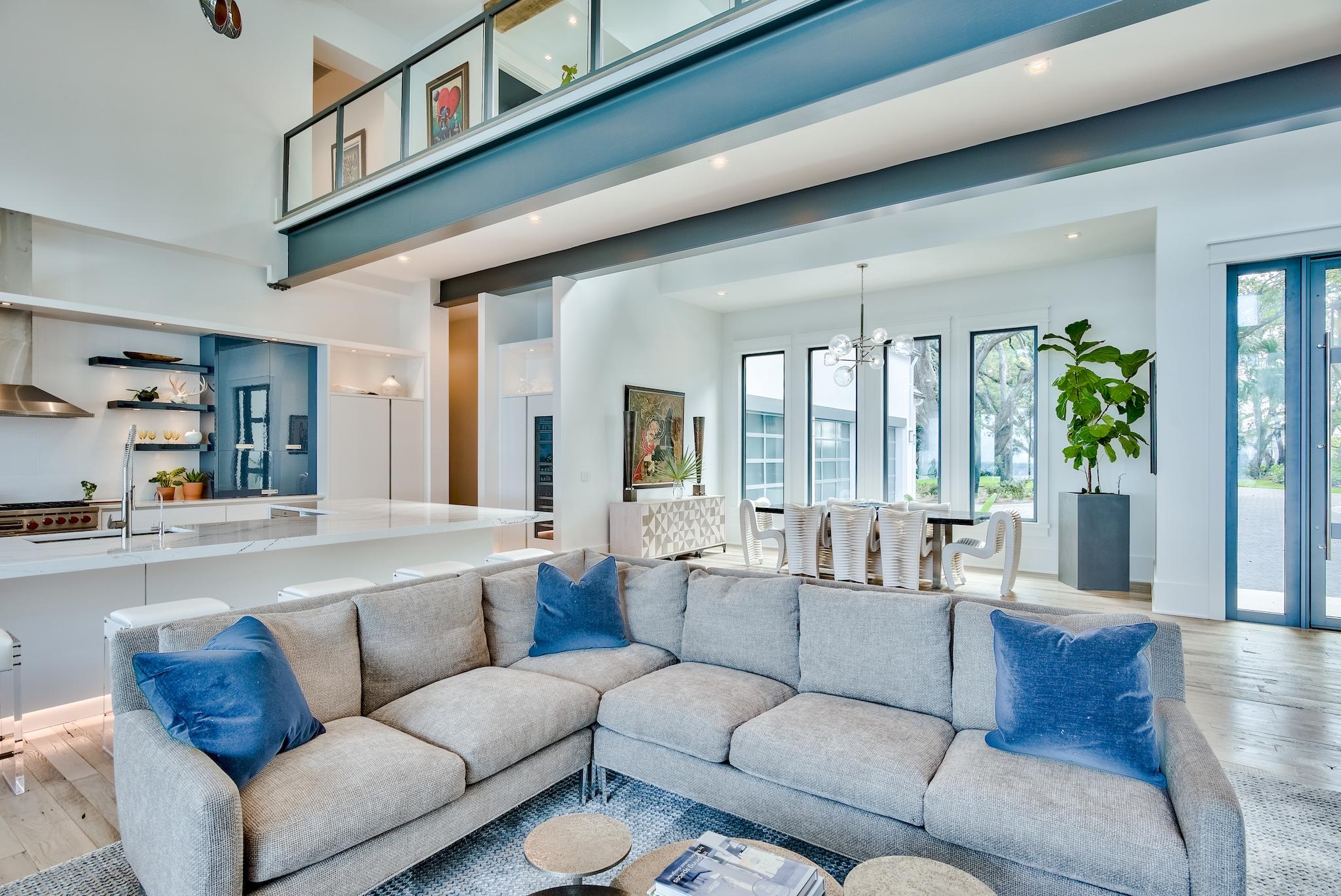 337 Driftwood Point Road Santa Rosa Beach, FL 32459 - Photo 37 of 82 a living room with furniture and a large window